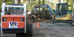 clearing brush and slash with heavy equipment